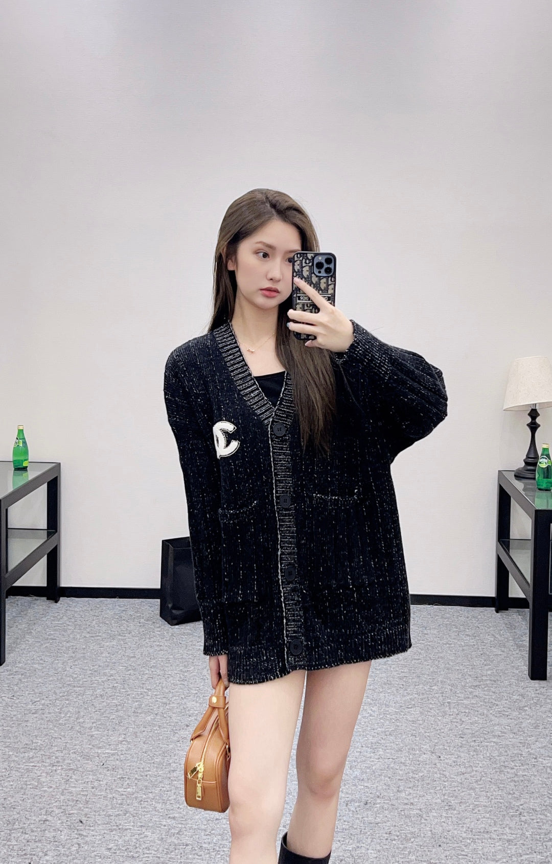Chan 25fw knitted cardigan