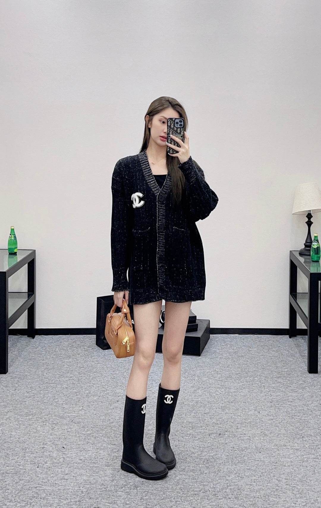 Chan 25fw knitted cardigan