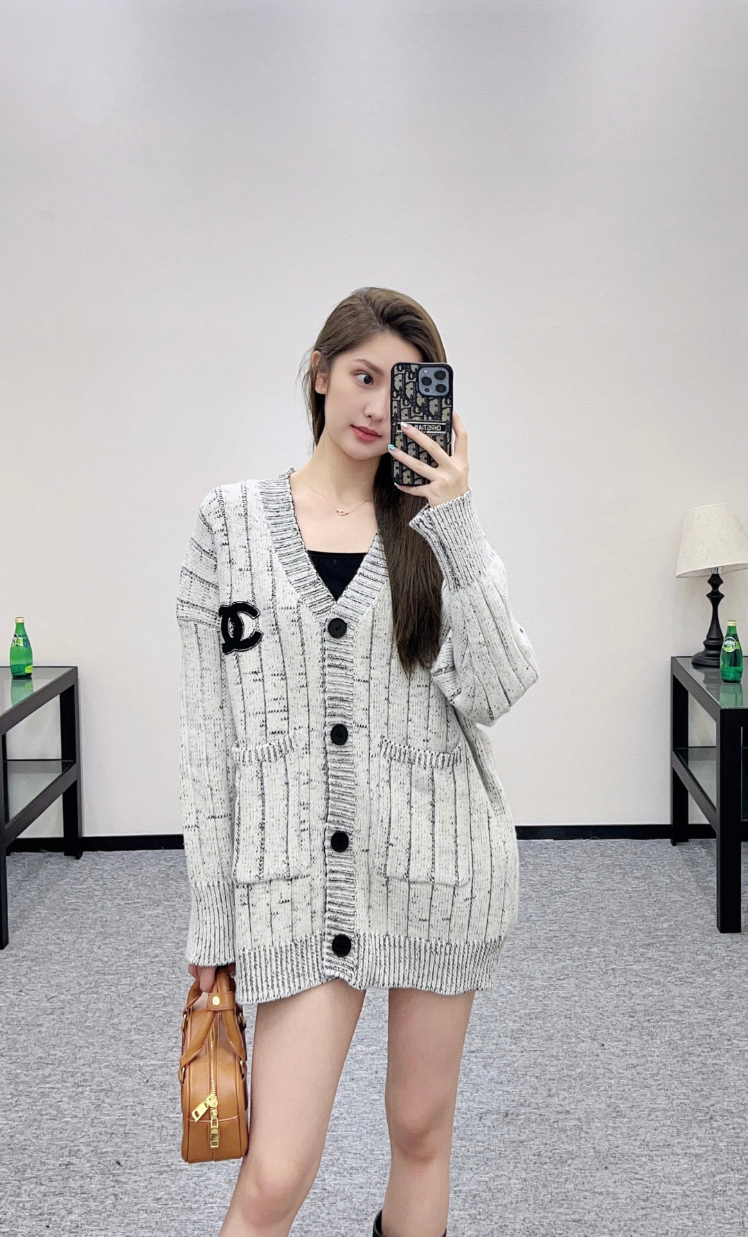 Chan 25fw knitted cardigan
