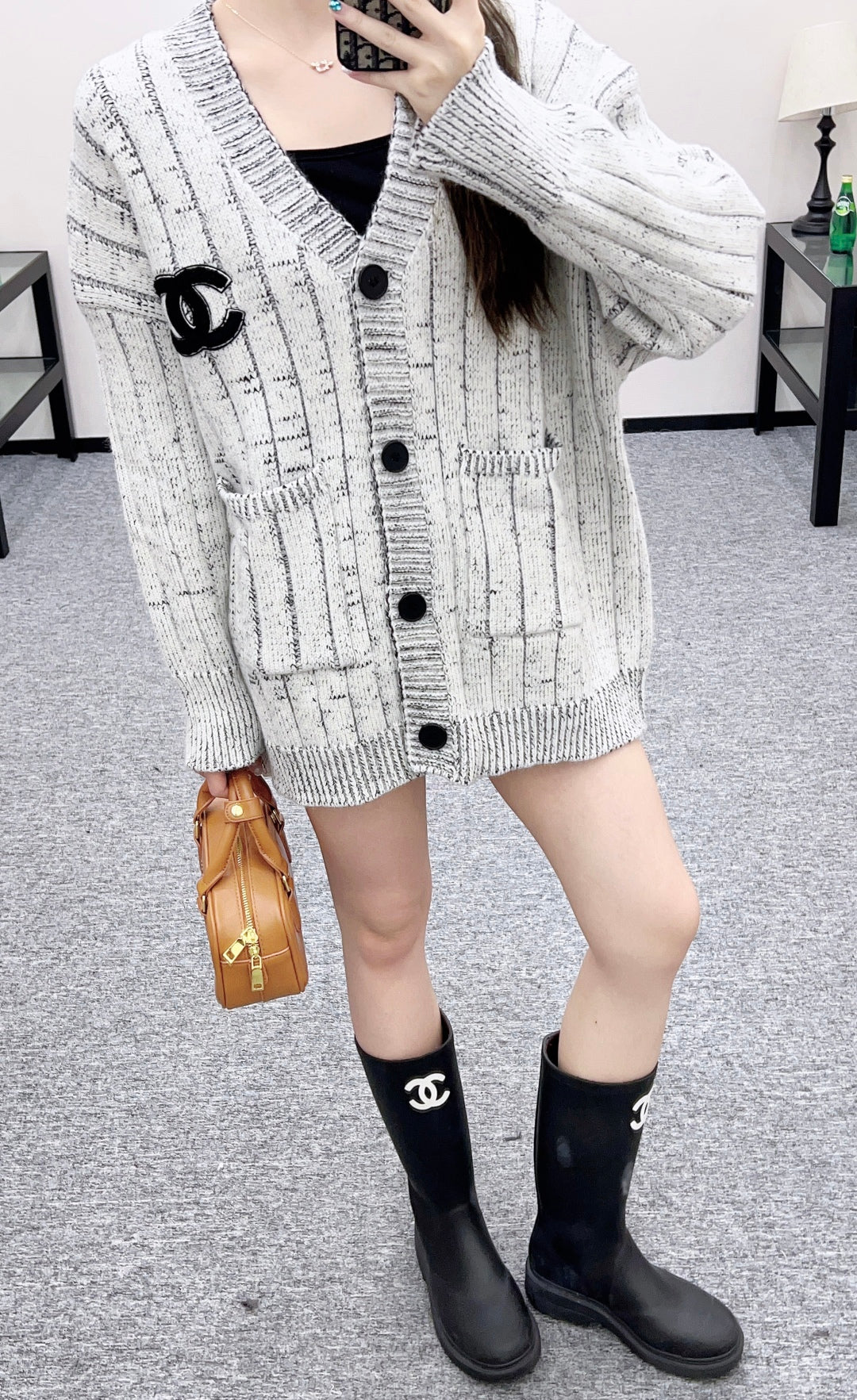 Chan 25fw knitted cardigan