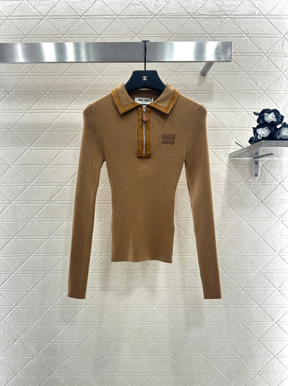 Miu 25fw knitted shirt