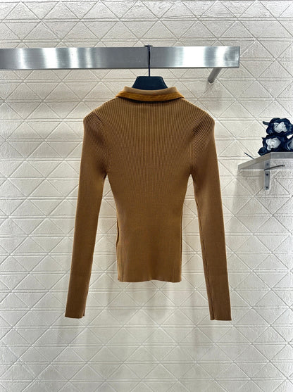 Miu 25fw knitted shirt