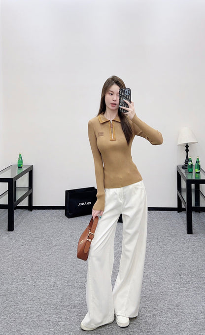 Miu 25fw knitted shirt