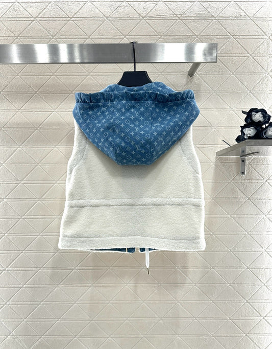 Louis 25fw splicing vest