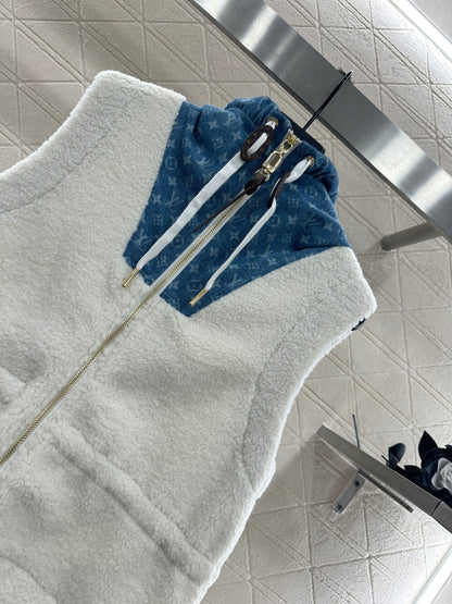 Louis 25fw splicing vest