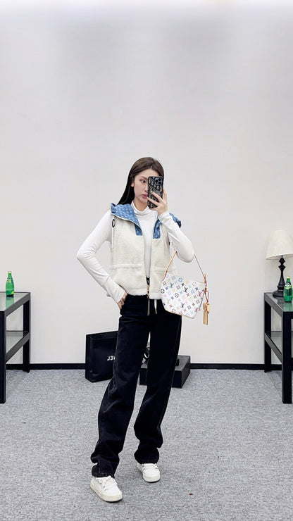 Louis 25fw splicing vest