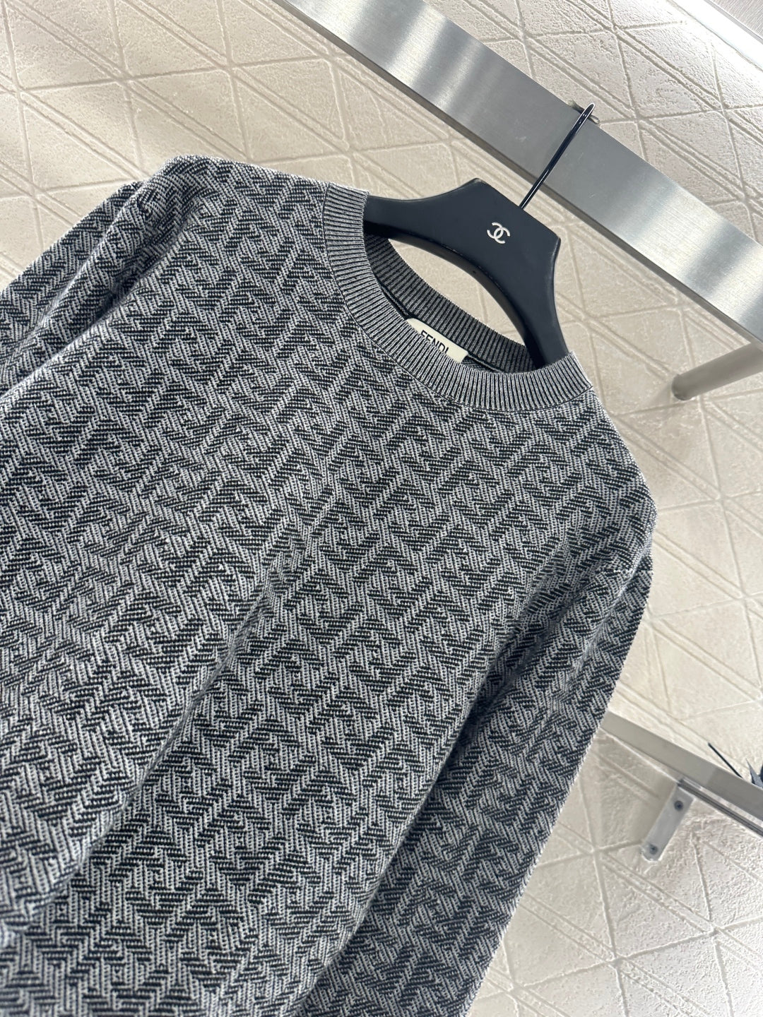 Fend 25fw knitted shirt