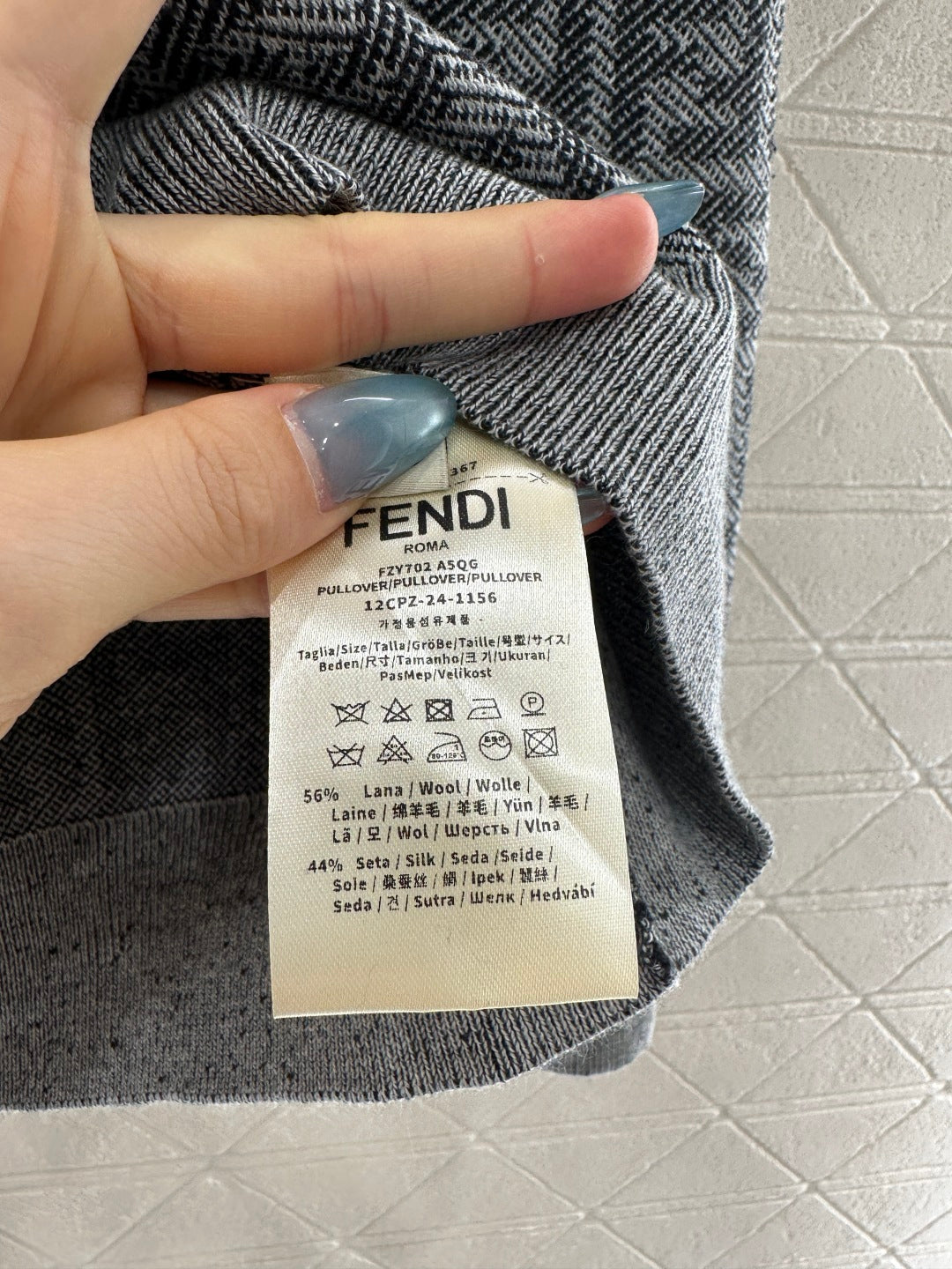 Fend 25fw knitted shirt