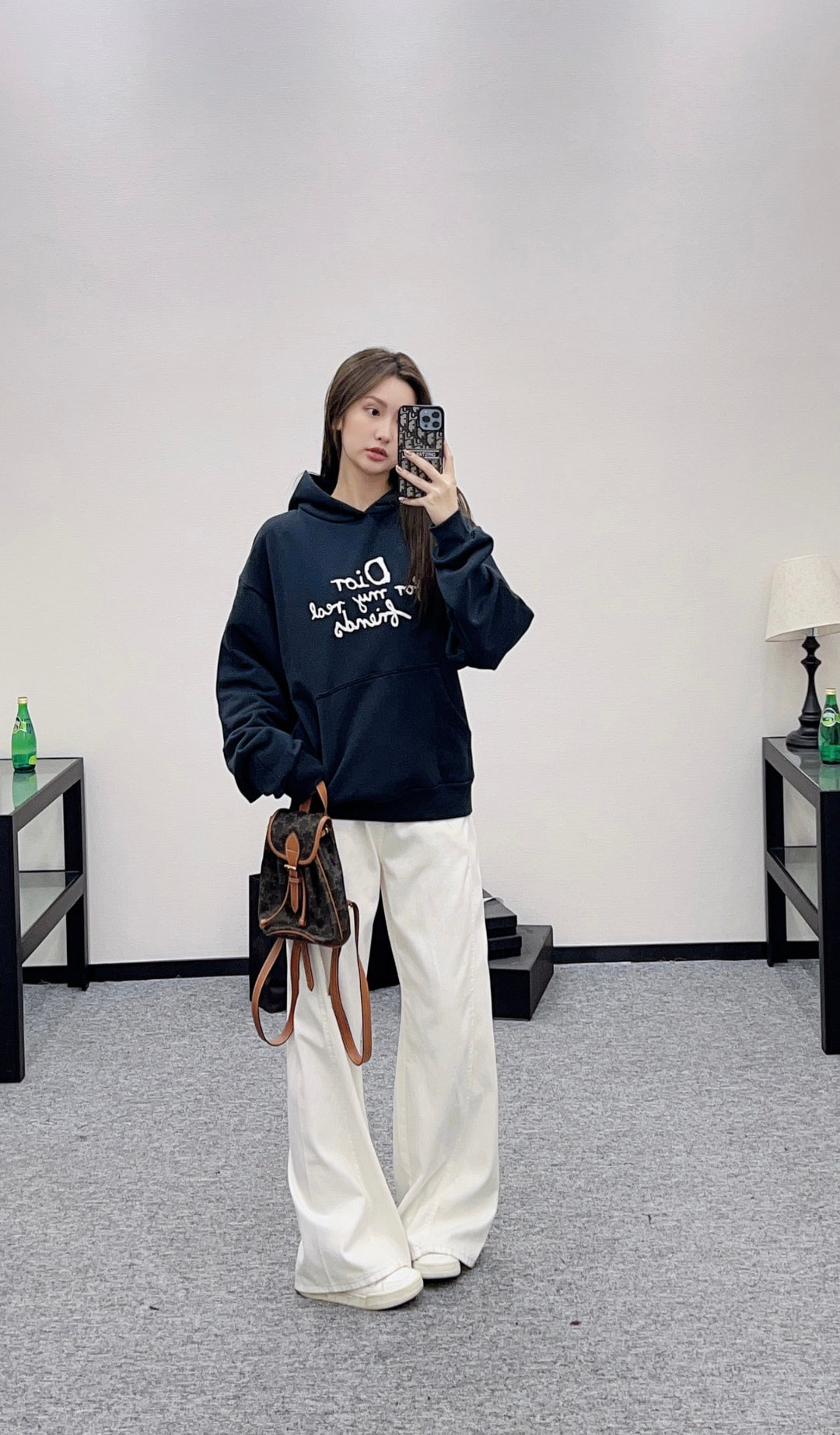 CD 25fw printed hoodie