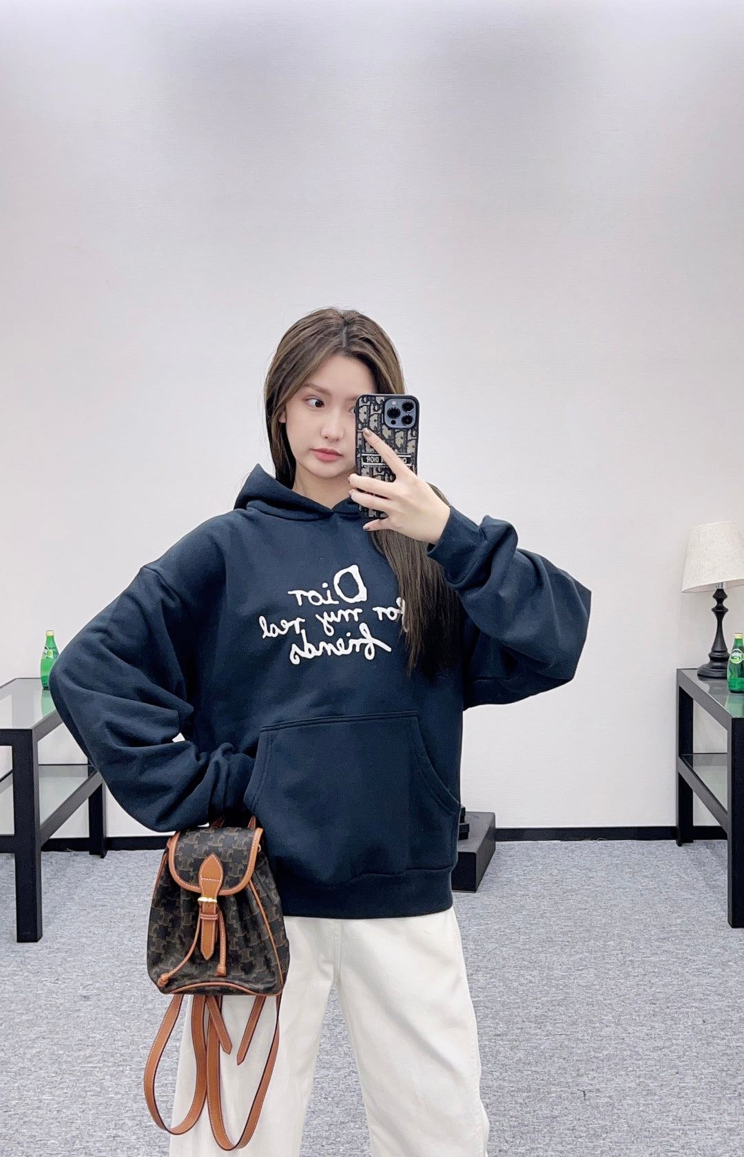 CD 25fw printed hoodie