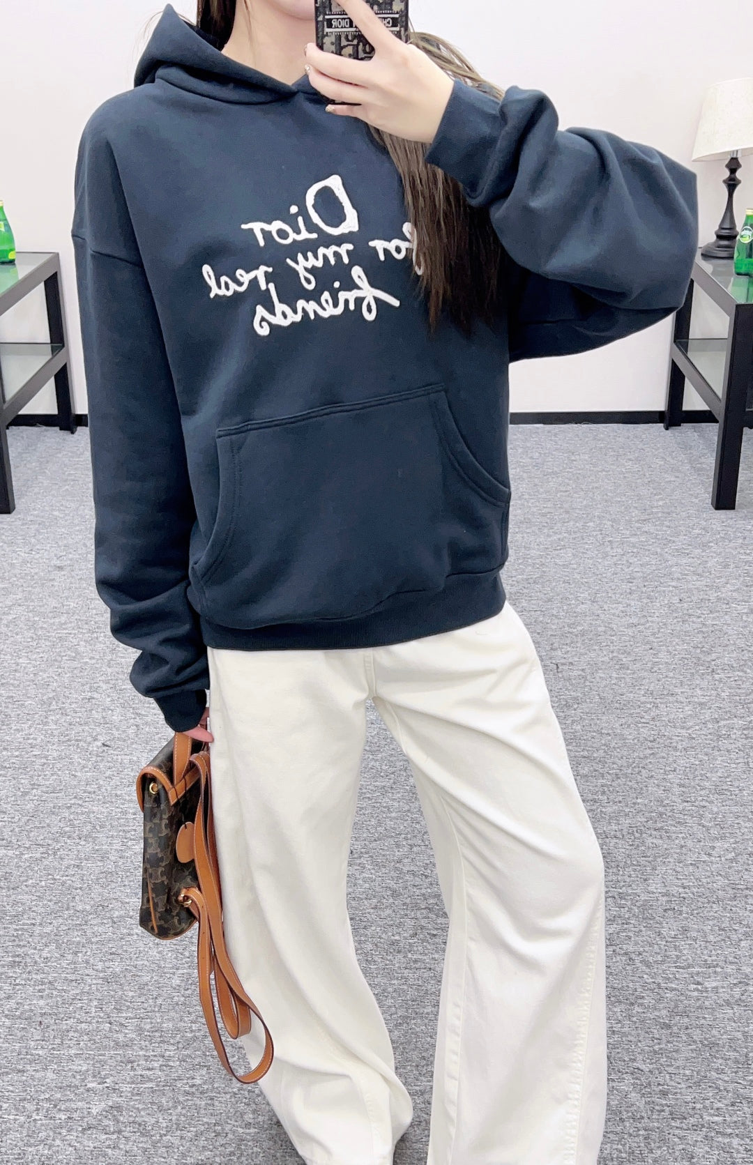 CD 25fw printed hoodie