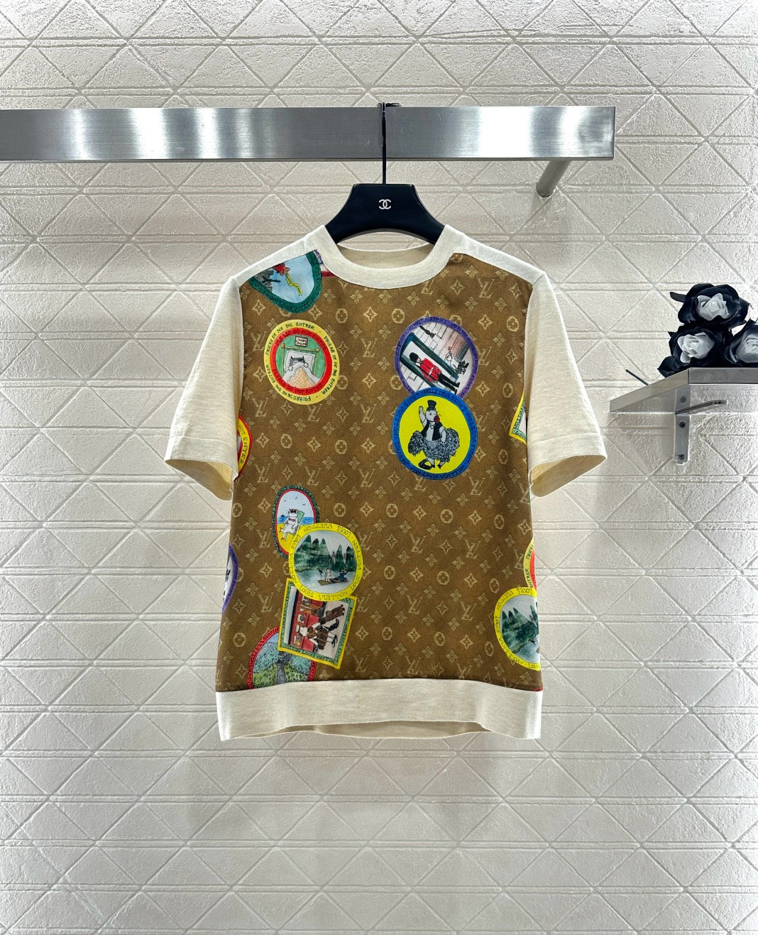 Louis 25fw printed t-shirt