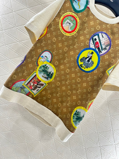 Louis 25fw printed t-shirt