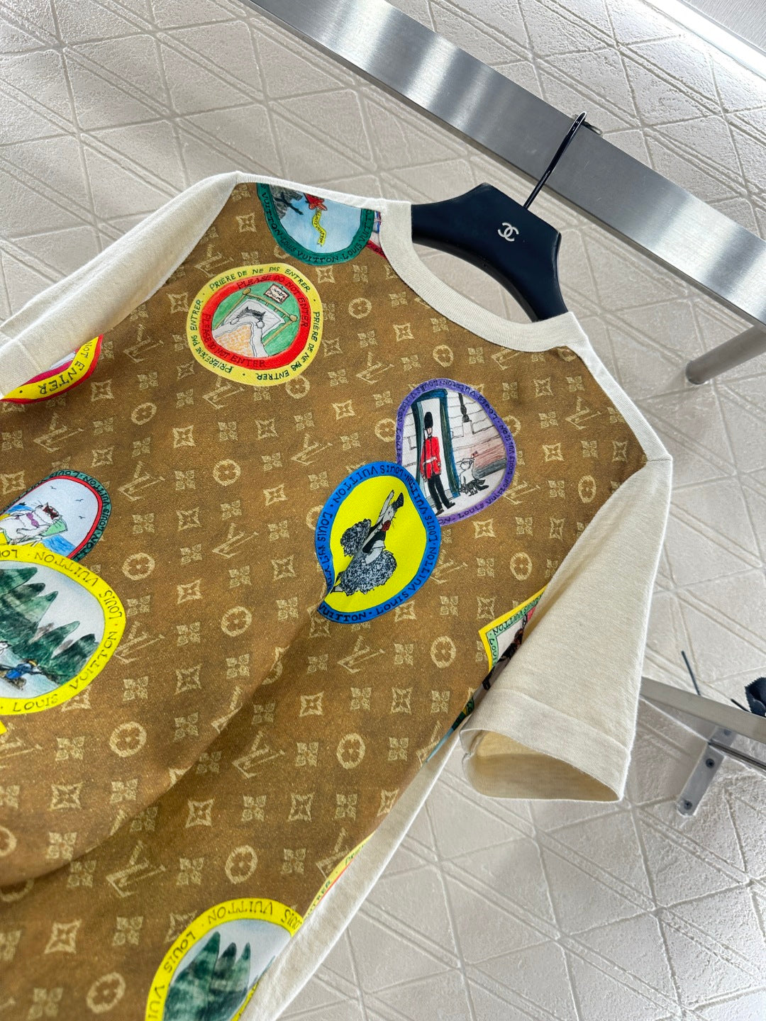 Louis 25fw printed t-shirt