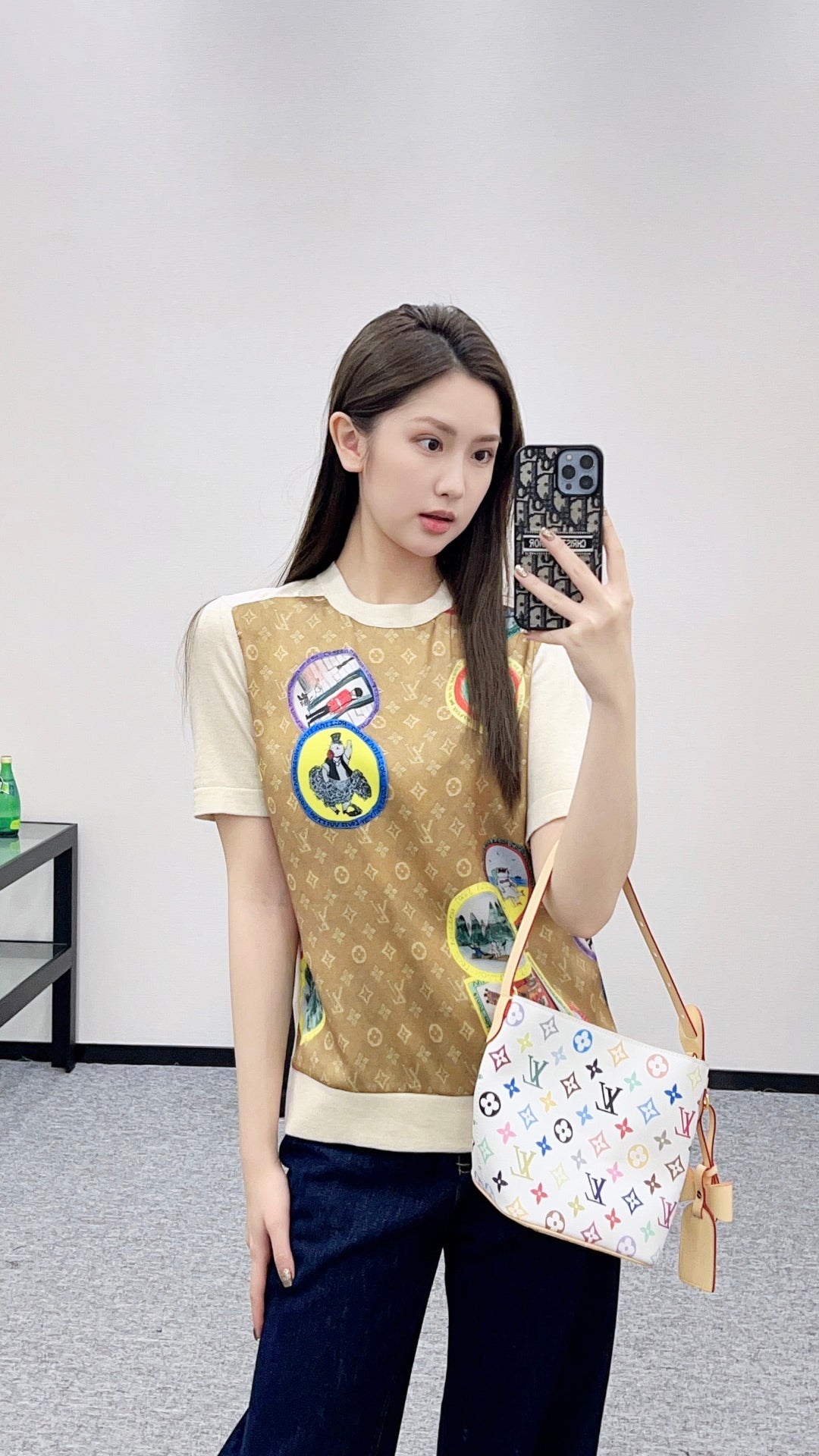 Louis 25fw printed t-shirt