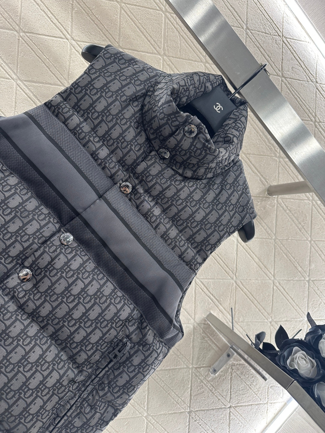 CD 25fw jacquard vest