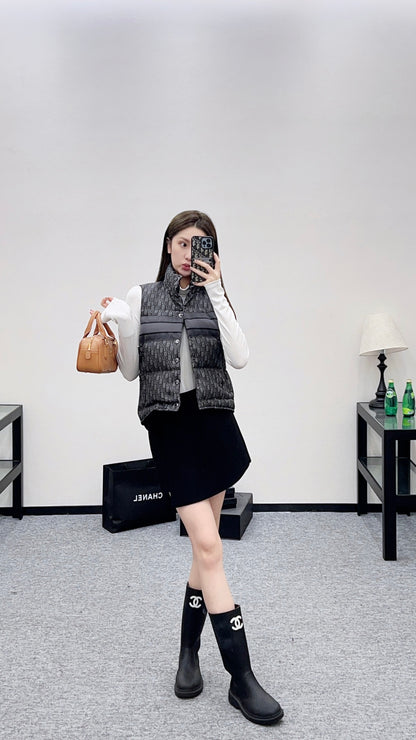 CD 25fw jacquard vest