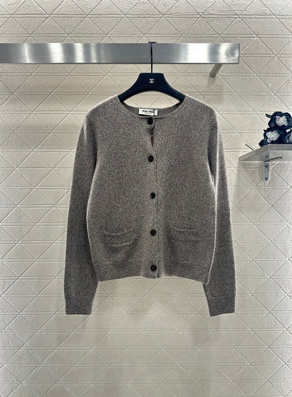 Miu 25fw knitted cardigan