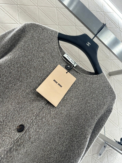 Miu 25fw knitted cardigan
