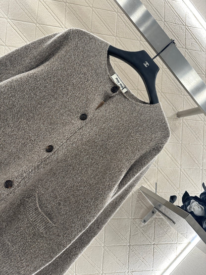 Miu 25fw knitted cardigan