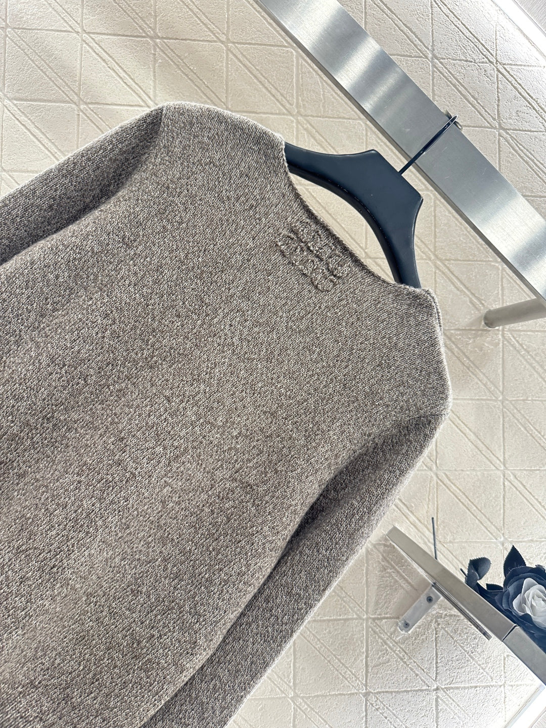 Miu 25fw knitted cardigan