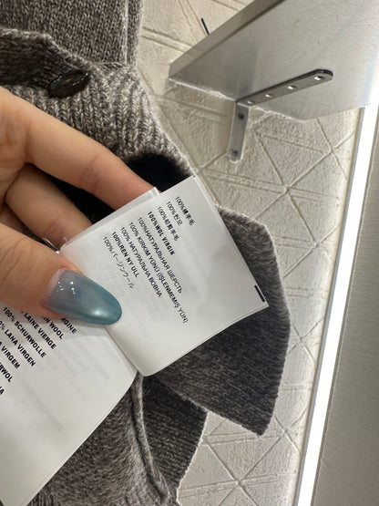 Miu 25fw knitted cardigan