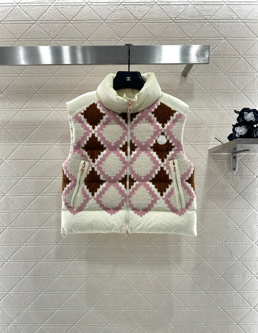 Mon 25fw splicing vest