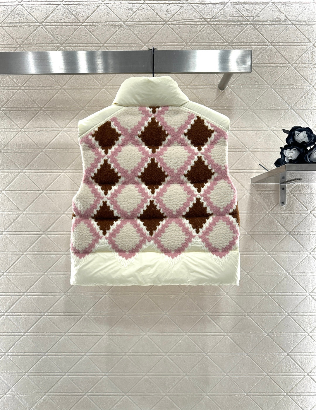 Mon 25fw splicing vest