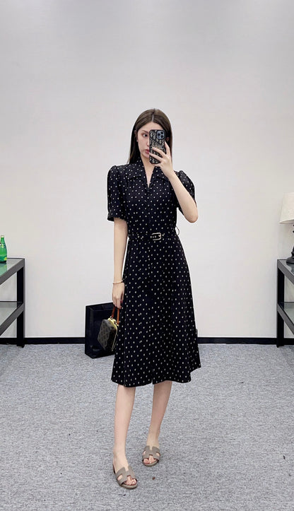 Louis 25fw printed dress