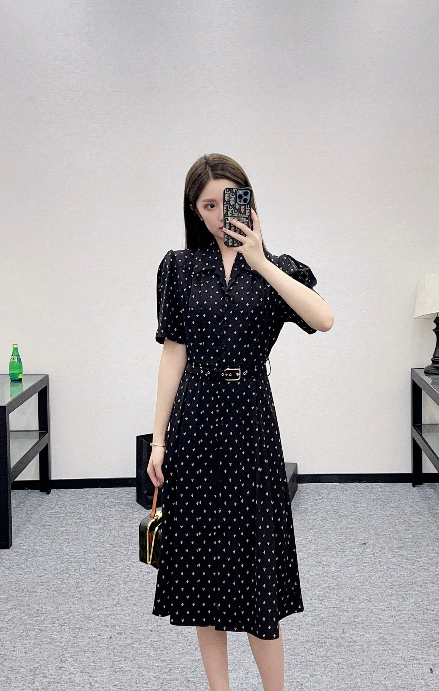 Louis 25fw printed dress