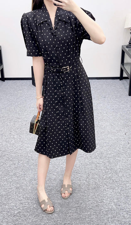 Louis 25fw printed dress