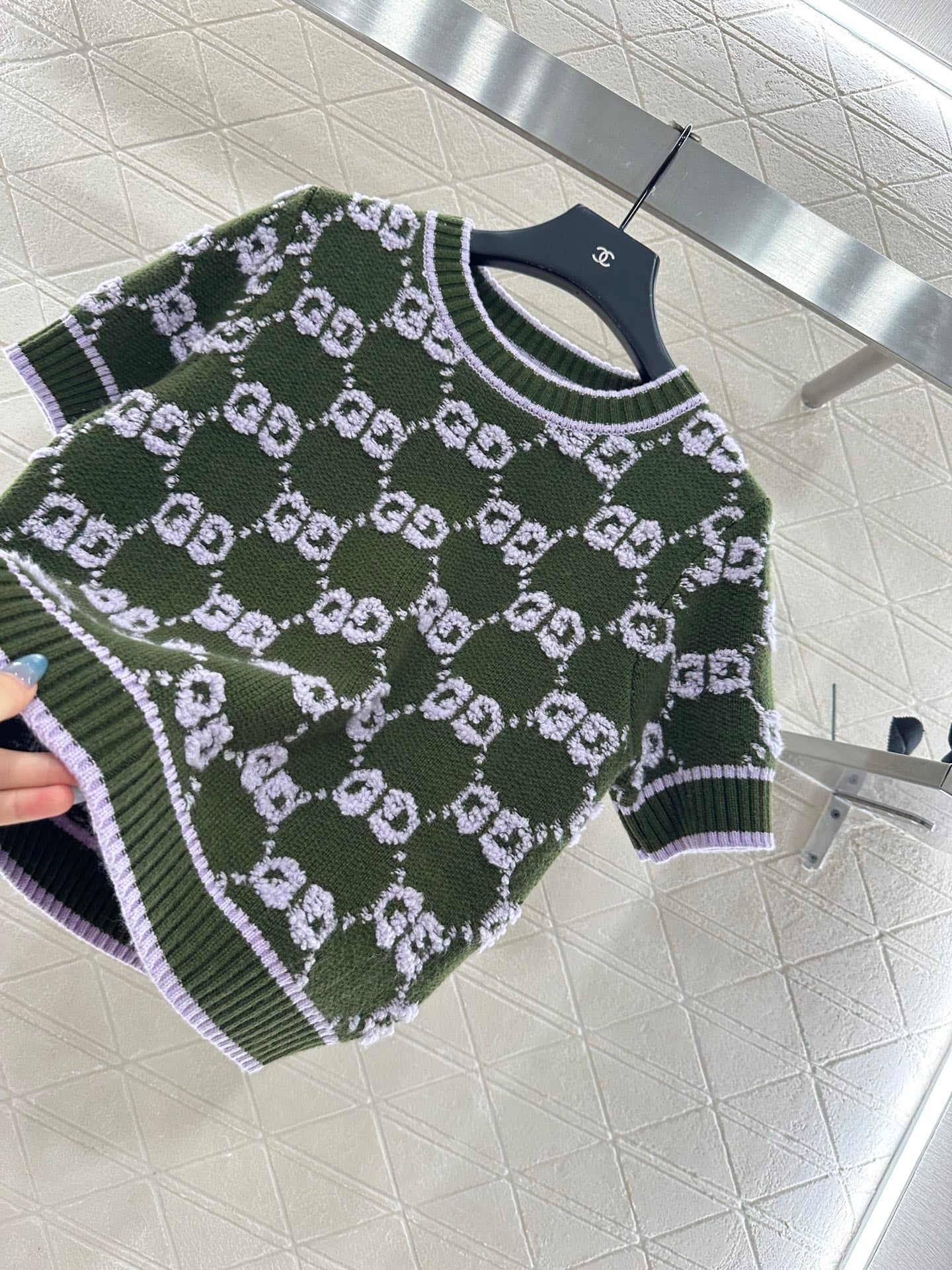 Guc 25fw jacquard t-shirt