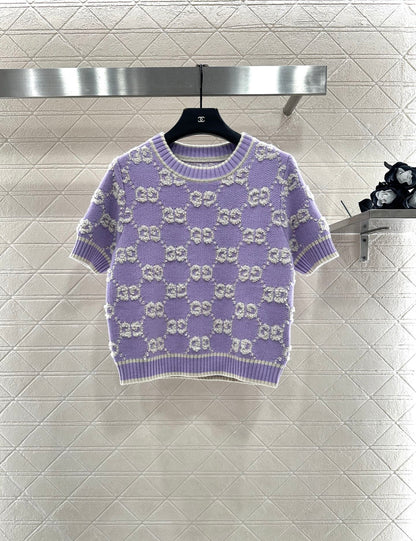 Guc 25fw jacquard t-shirt