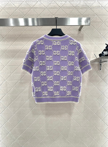 Guc 25fw jacquard t-shirt