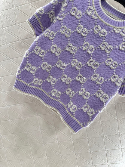 Guc 25fw jacquard t-shirt