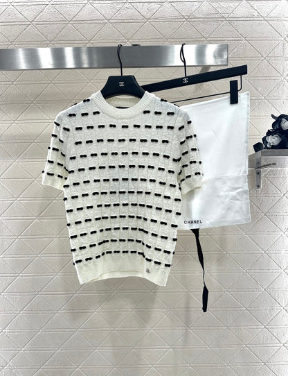 Chan 25fw knitted t-shirt