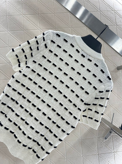 Chan 25fw knitted t-shirt