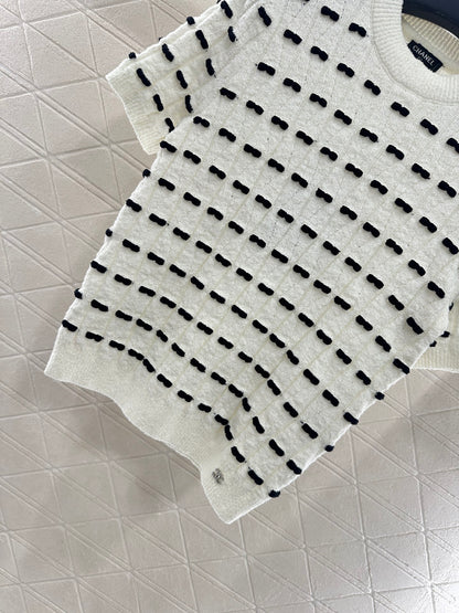 Chan 25fw knitted t-shirt