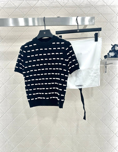 Chan 25fw knitted t-shirt