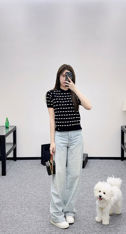 Chan 25fw knitted t-shirt