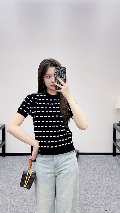 Chan 25fw knitted t-shirt