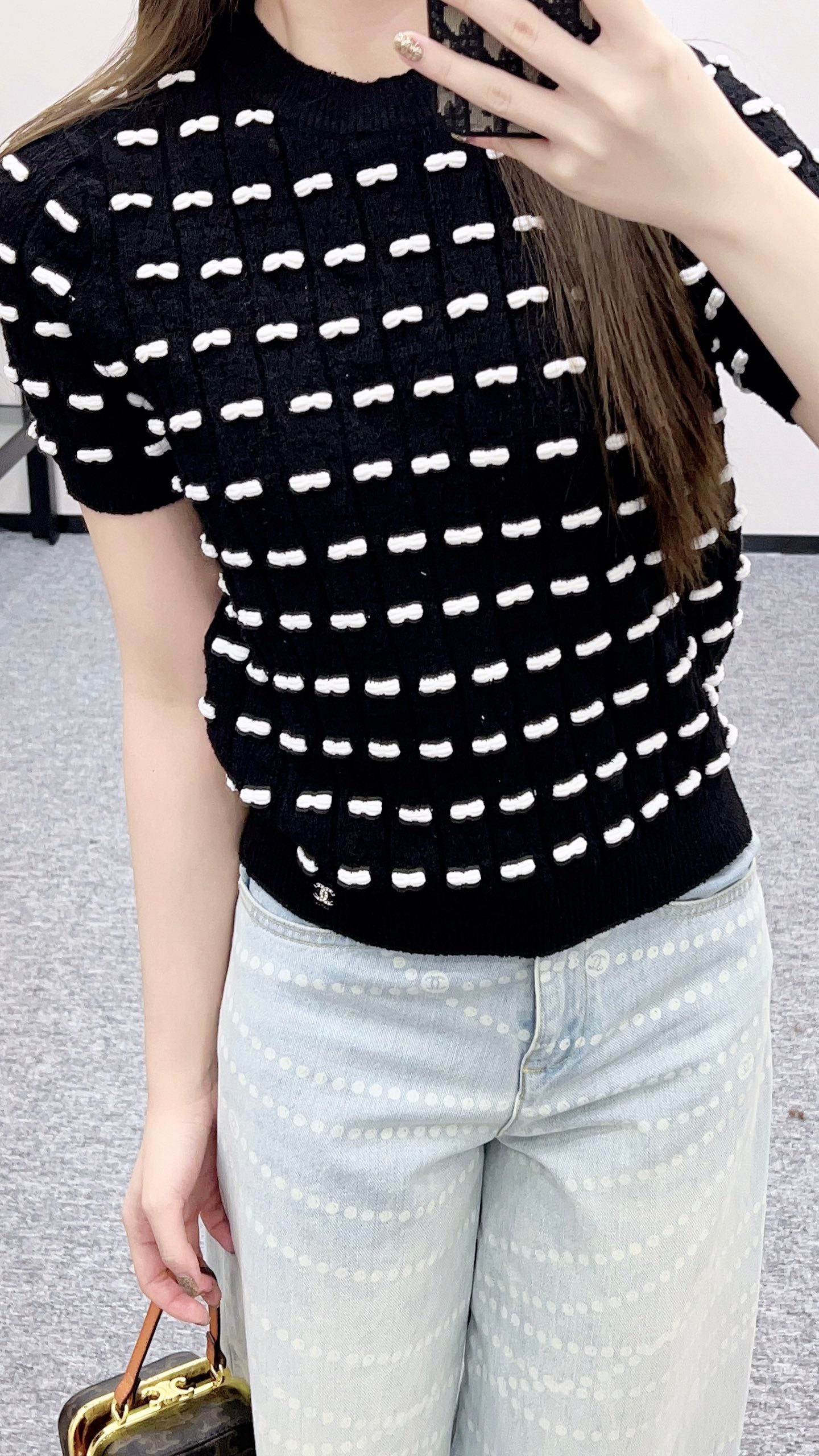 Chan 25fw knitted t-shirt