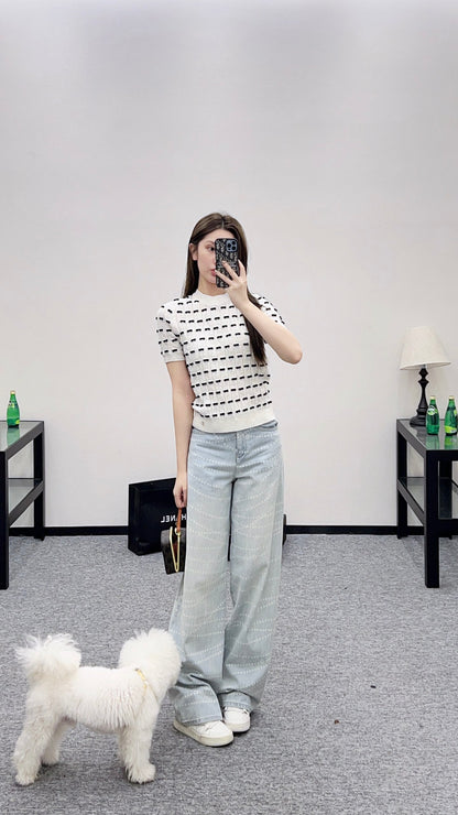 Chan 25fw knitted t-shirt