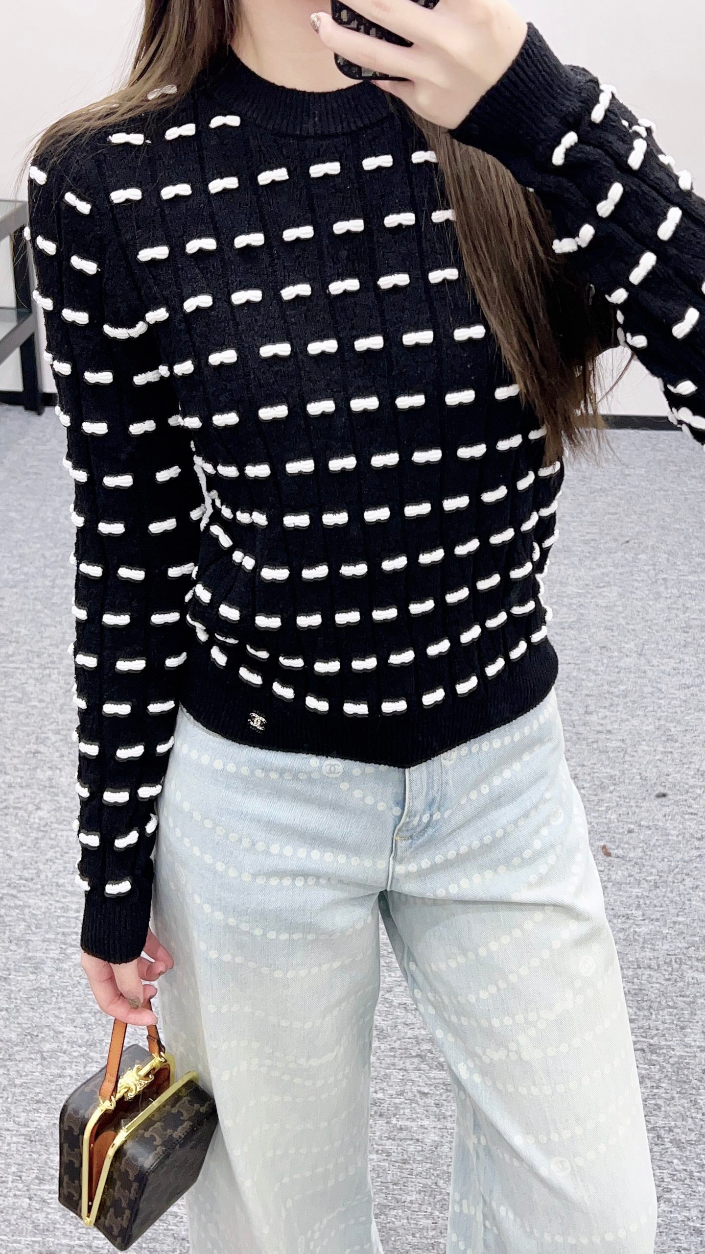 Chan 25fw knitted shirt