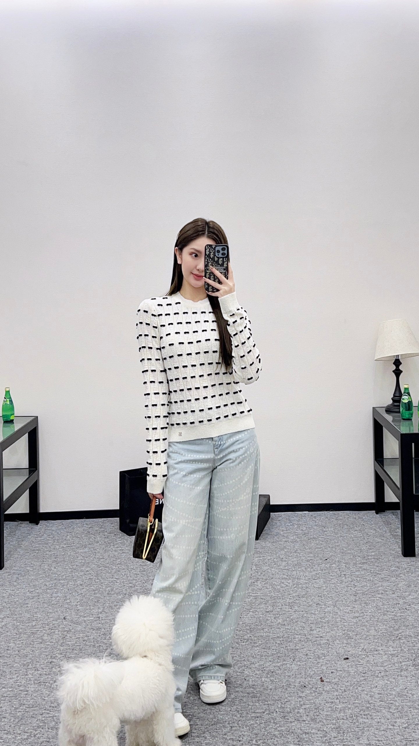 Chan 25fw knitted shirt