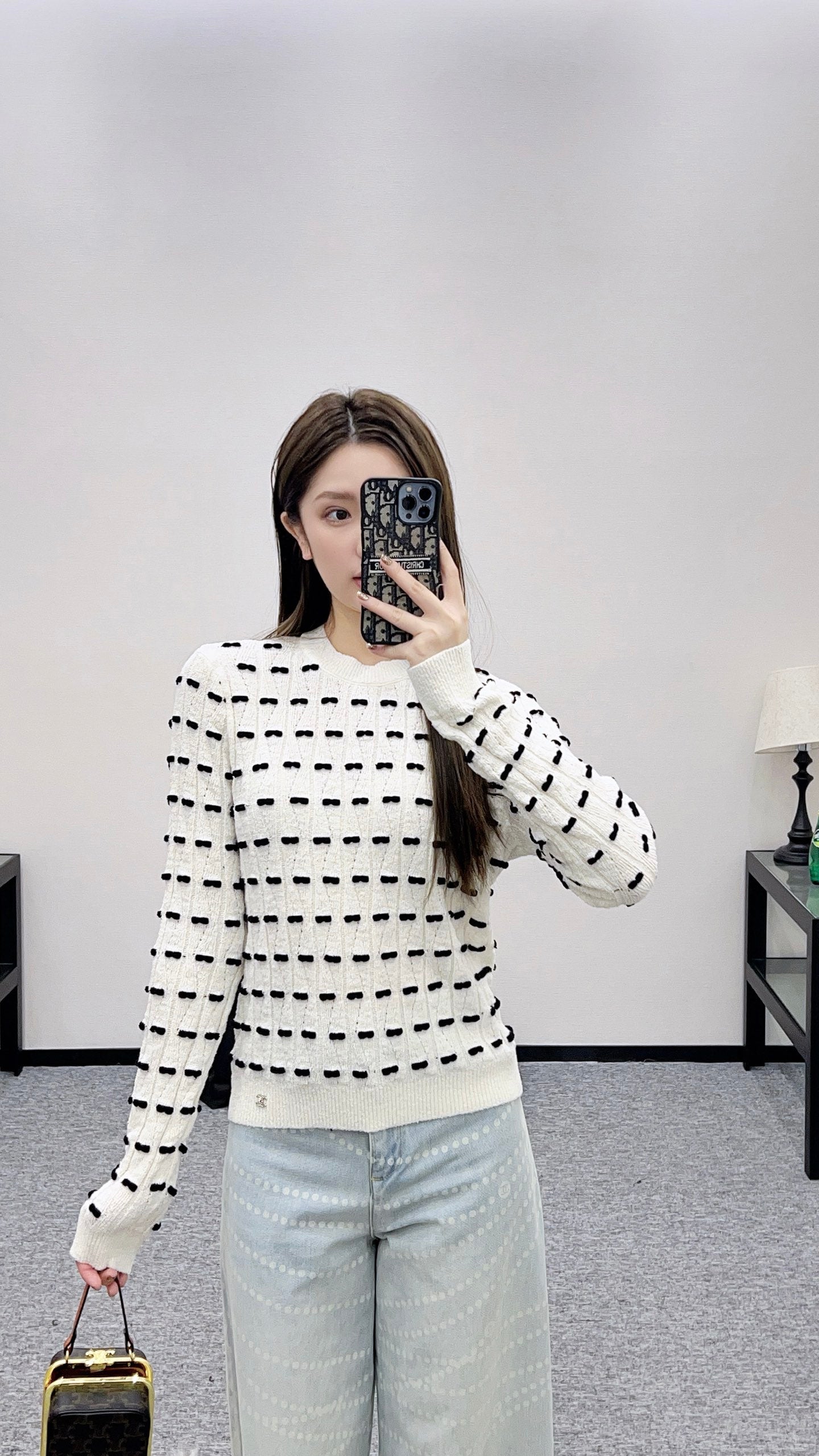 Chan 25fw knitted shirt