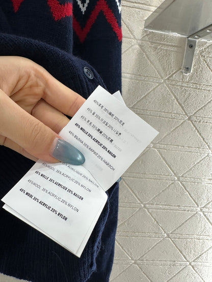 Miu 25fw knitted cardigan