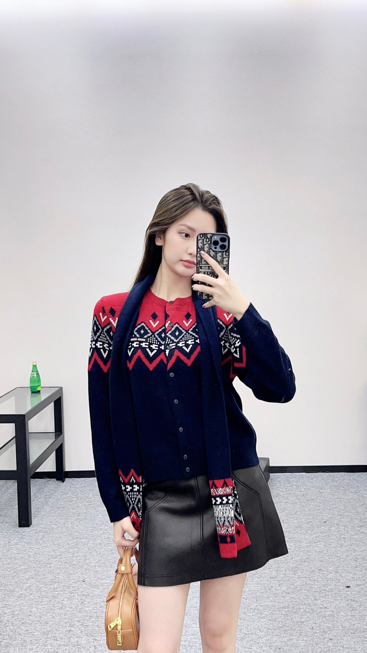 Miu 25fw knitted cardigan