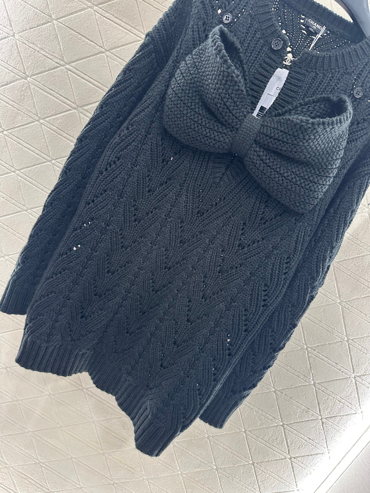Chan 25fw knitted dress