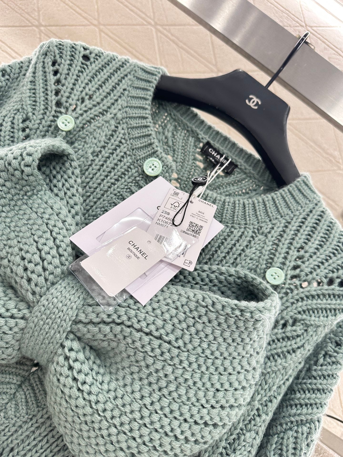 Chan 25fw knitted dress